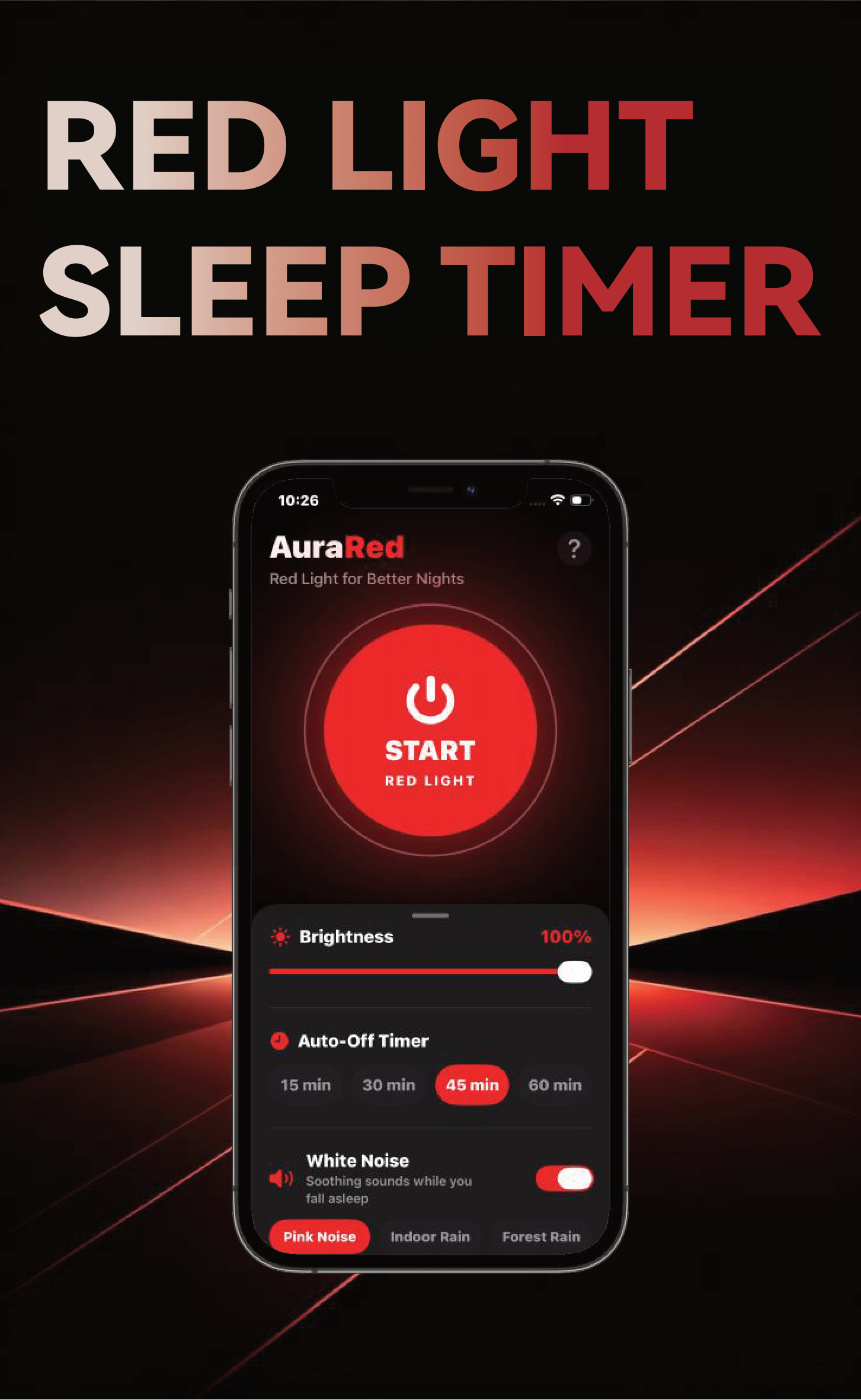Red Light Sleep Timer app