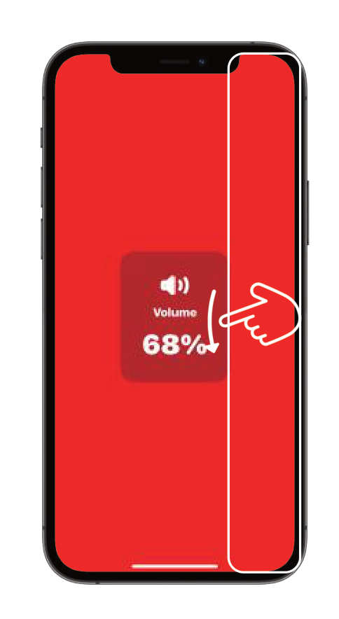 Volume decrease gesture